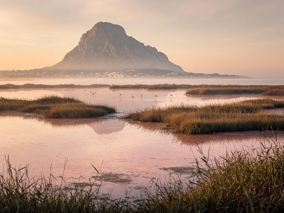 Водно-болотные угодья Las Salinas в Кальпе